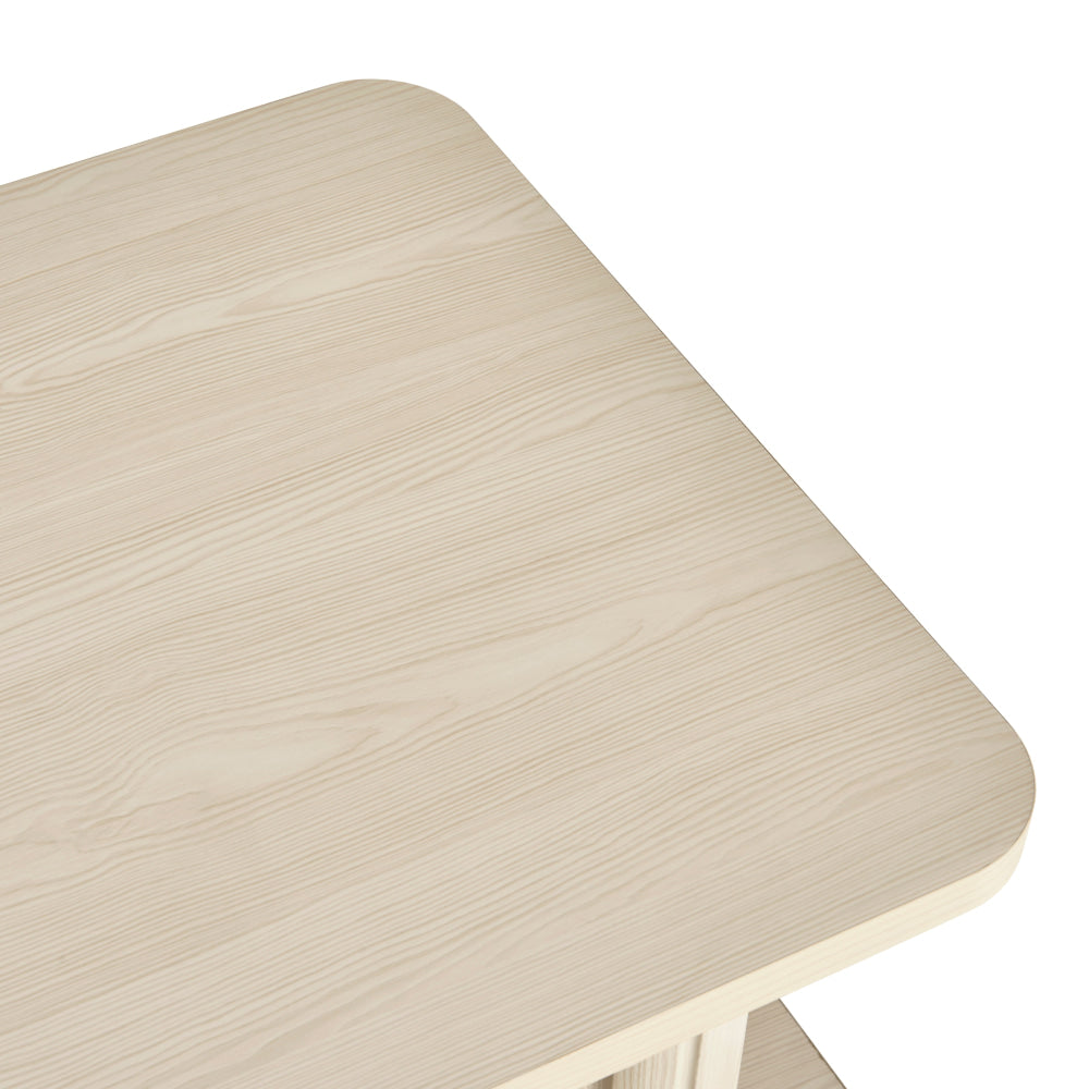 Azaria Lowline TV Stand Entertainment Unit 180cm 6-Shelves Slat Oak Fast shipping On sale