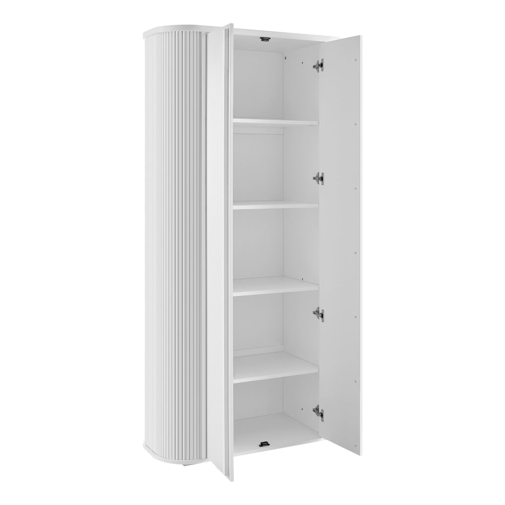 Azaria Multi-Purpose 2-Door Tall Cupboard Storage Cabinet 5-Tier White Fast shipping On sale