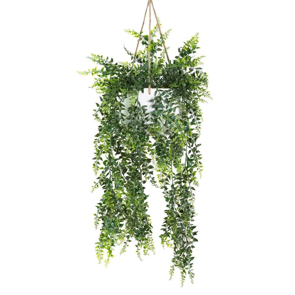 Baker Fern Artificial Faux Plant Decorative 94cm In Hanging Pot Fast shipping On sale