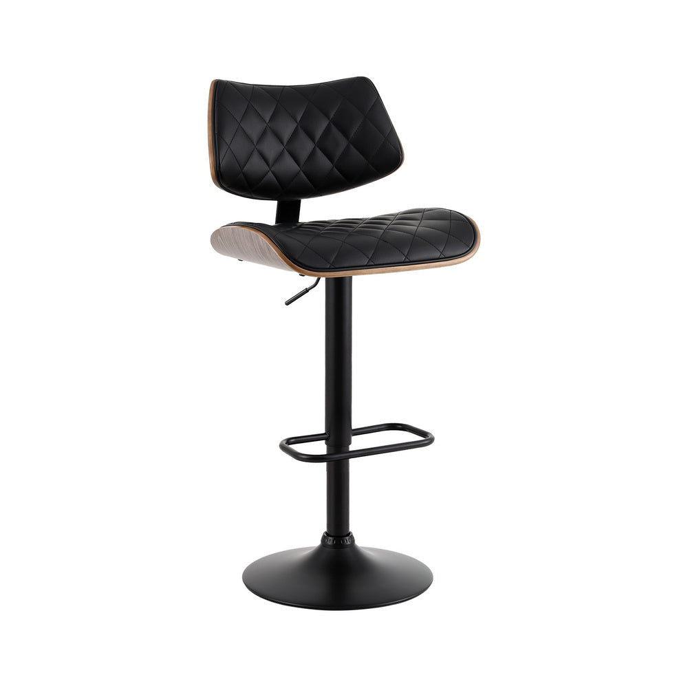 Bar Stools Kitchen Dining Chairs Gas Lift Stool Wooden Leather Black Fast shipping On sale