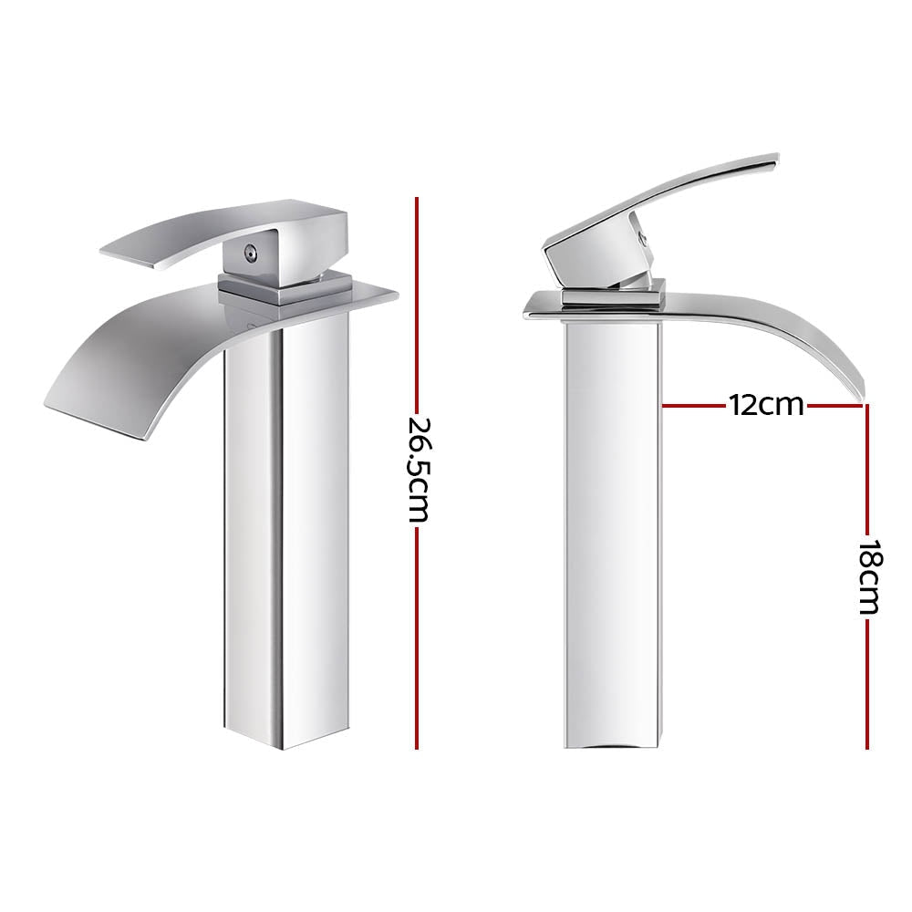 Basin Mixer Tap - Silver & Shower Fast shipping On sale