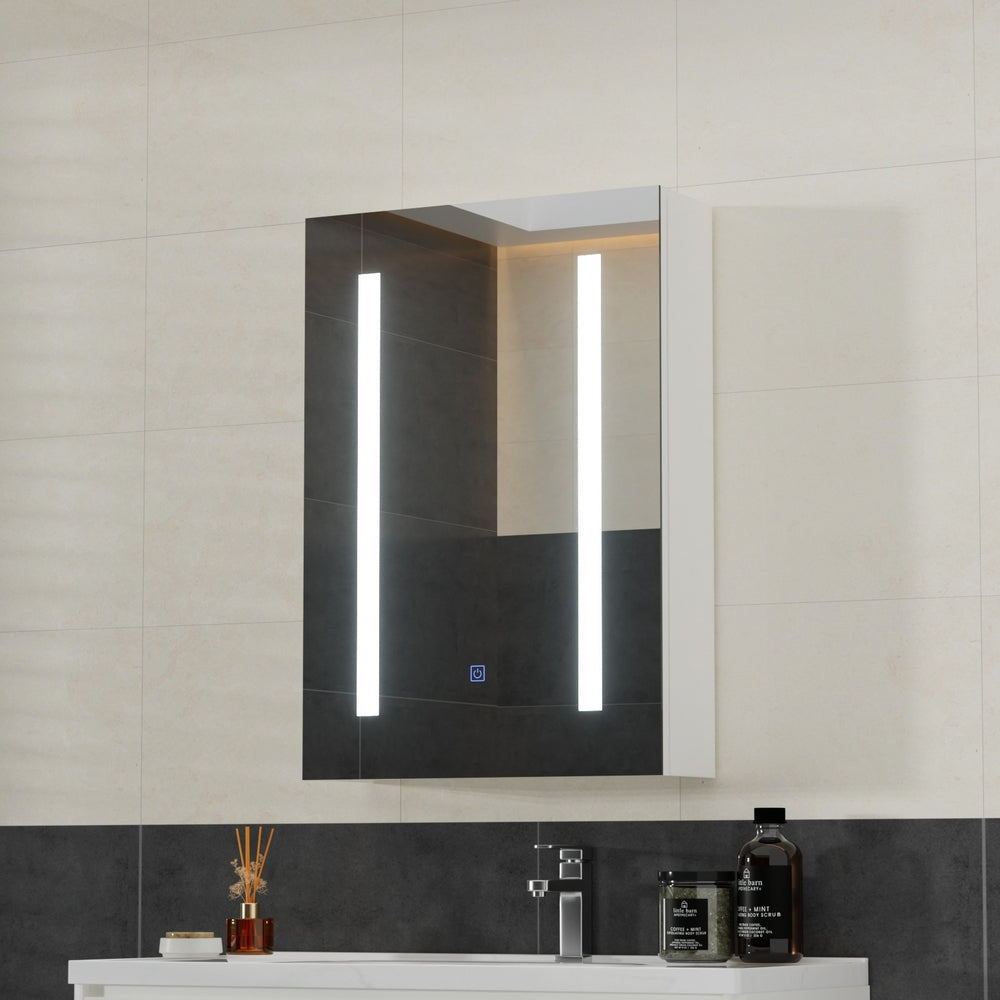 Bathroom Mirror Wall Cabinet LED Light Medicine Makeup Storage Shelves Organiser Fast shipping On sale