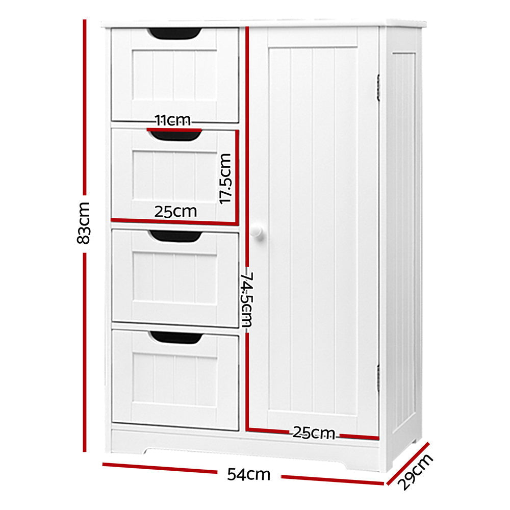 Bathroom Tallboy Storage Cabinet - White Fast shipping On sale