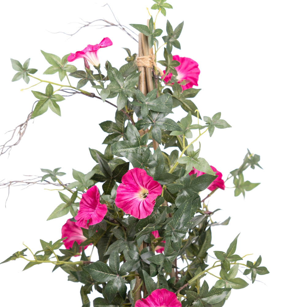 Beauty Climbing Morning Glory 78cm Artificial Plant Flower Arrangement Decorative In Pot Fast shipping On sale
