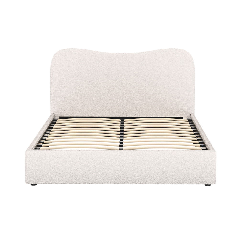 Bed Frame Double Size Boucle DARA Fast shipping On sale