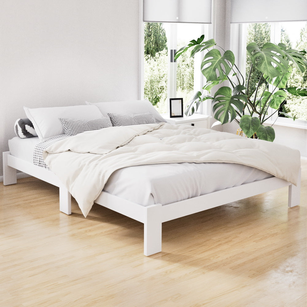 Bed Frame Double Size Wooden Base JADE Timber Foundation Mattress Fast shipping On sale