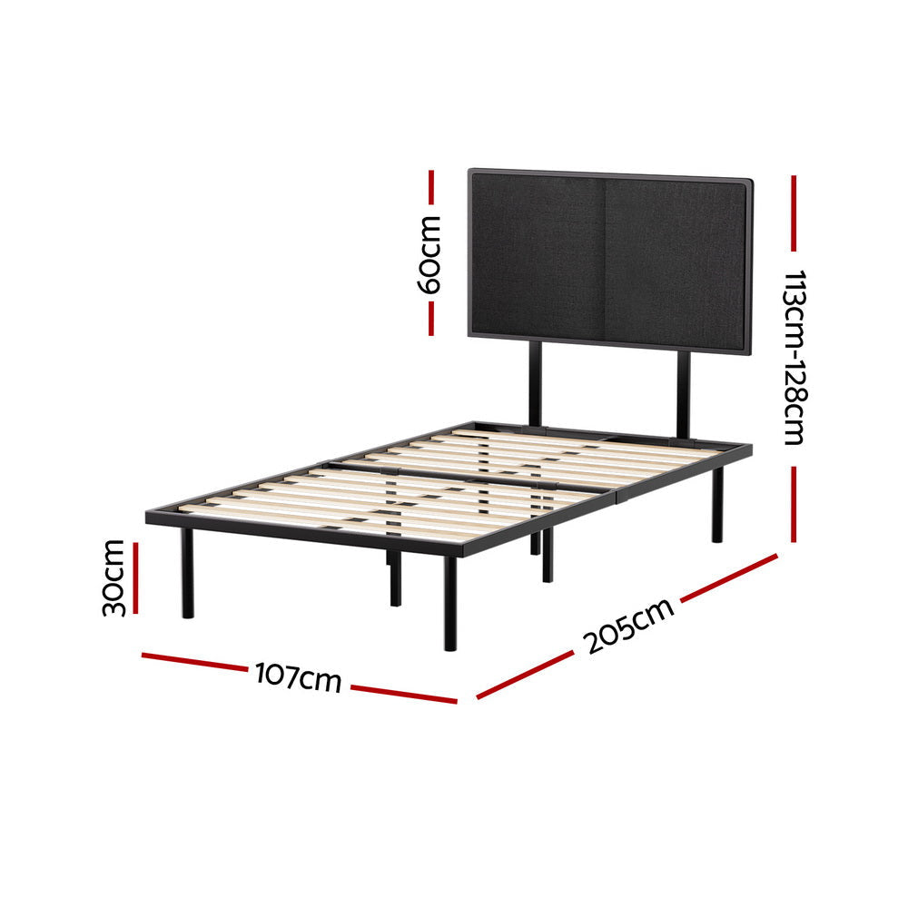 Bed Frame King Single Size Metal NOE Fast shipping On sale