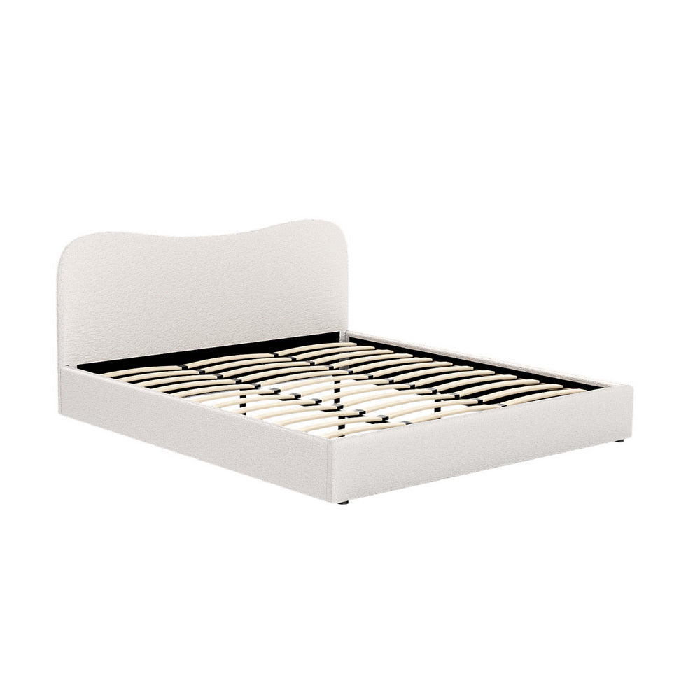 Bed Frame King Size Boucle DARA Fast shipping On sale