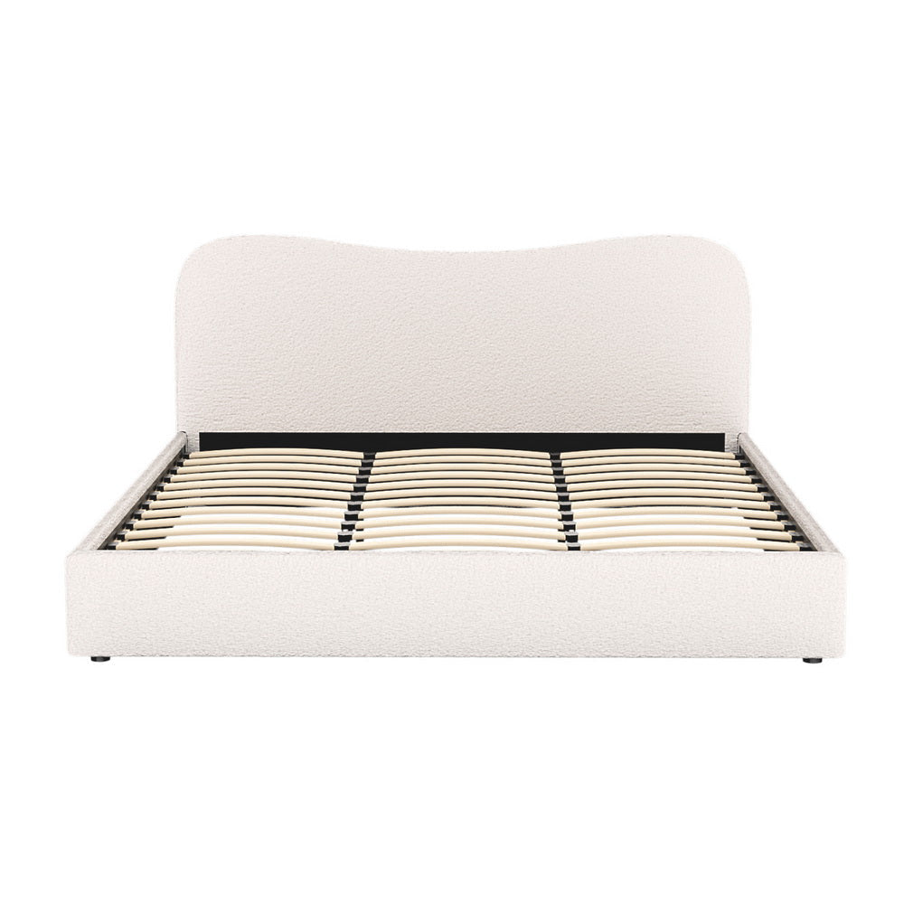 Bed Frame King Size Boucle DARA Fast shipping On sale