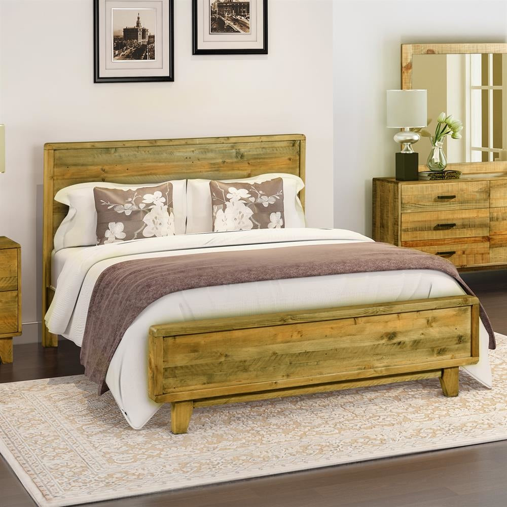 Bed Frame Queen Size Rustic Timber Fast shipping On sale