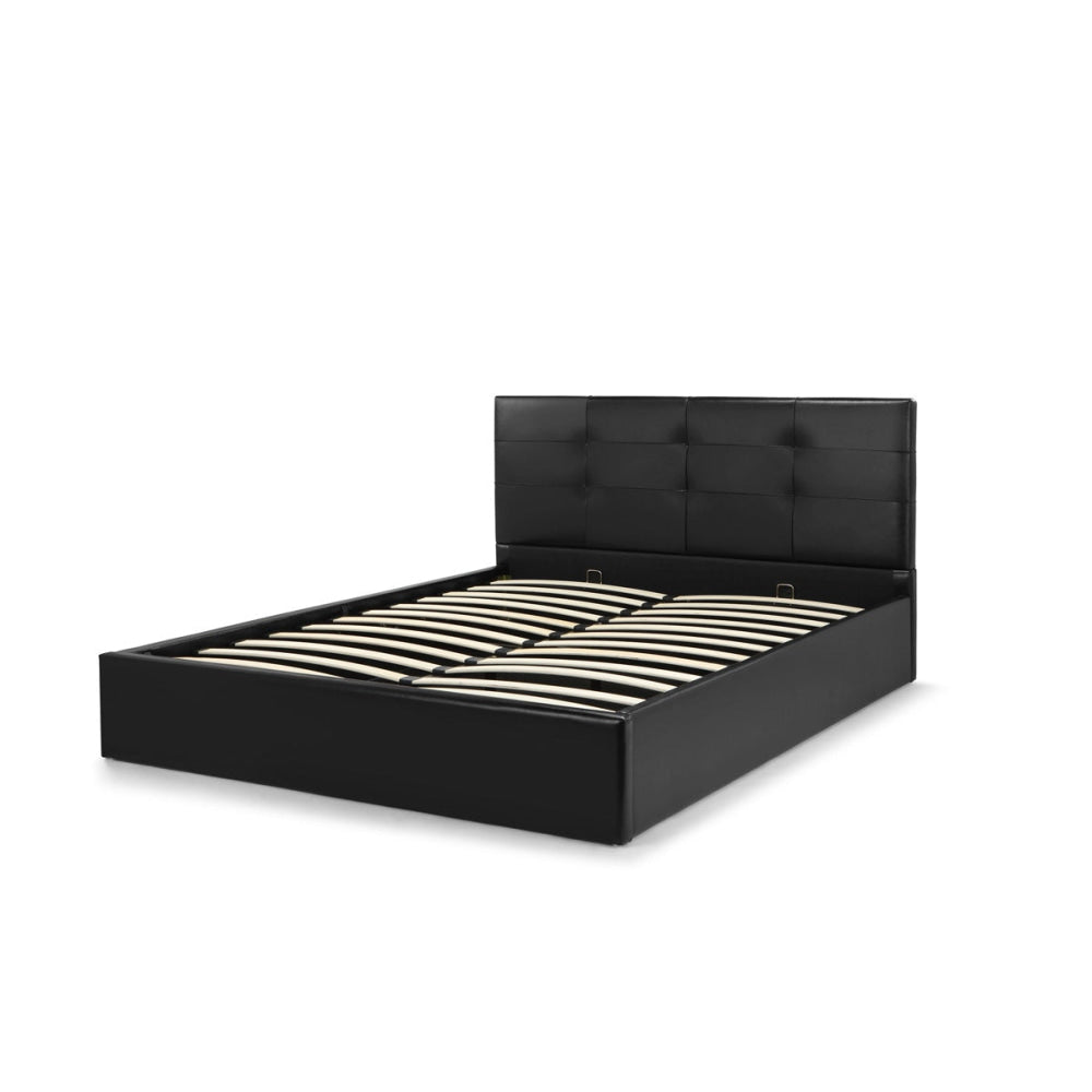 Bed Frame Siena Gas Lift Collection Black Queen Fast shipping On sale