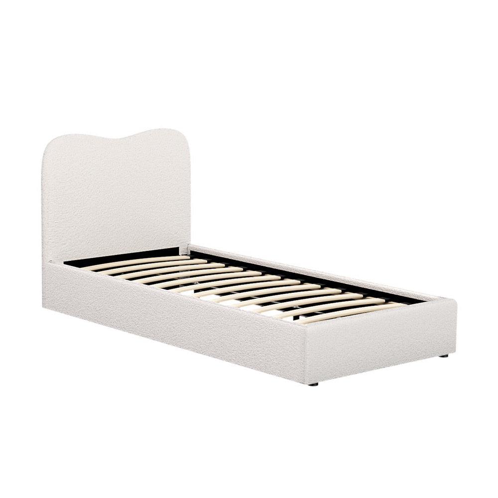 Bed Frame Single Size Boucle DARA Fast shipping On sale