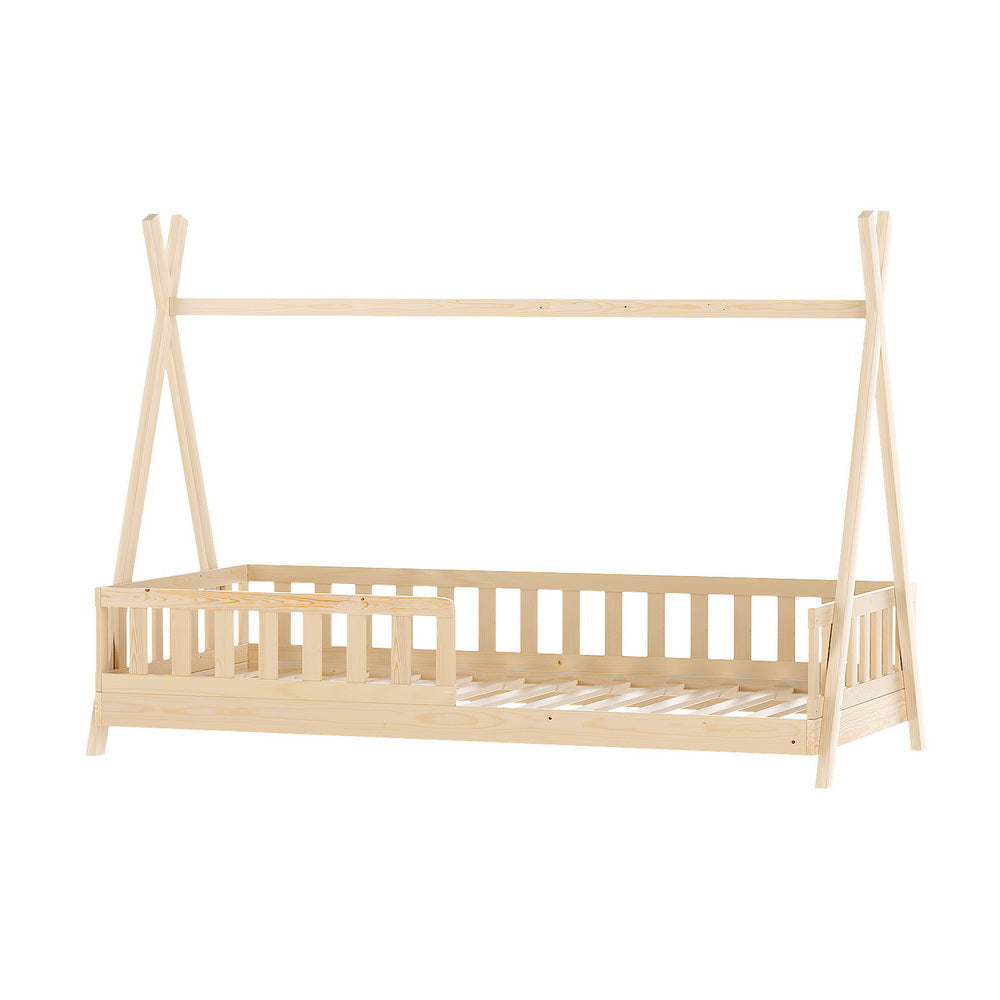 Bed Frame Wooden Kids House Frames Oak PUAH Fast shipping On sale