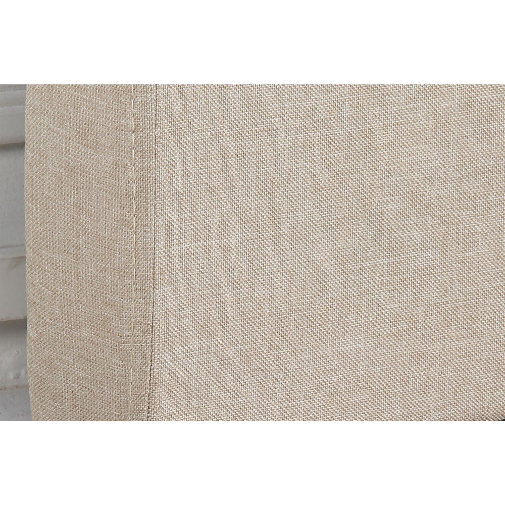 Bed Head Double Beige Headboard Upholstery Fabric Tufted Buttons Frame Fast shipping On sale