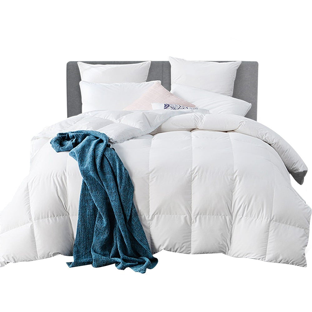 Bedding 800GSM Goose Down Feather Quilt Cover Duvet Winter Doona White Super King Fast shipping On sale