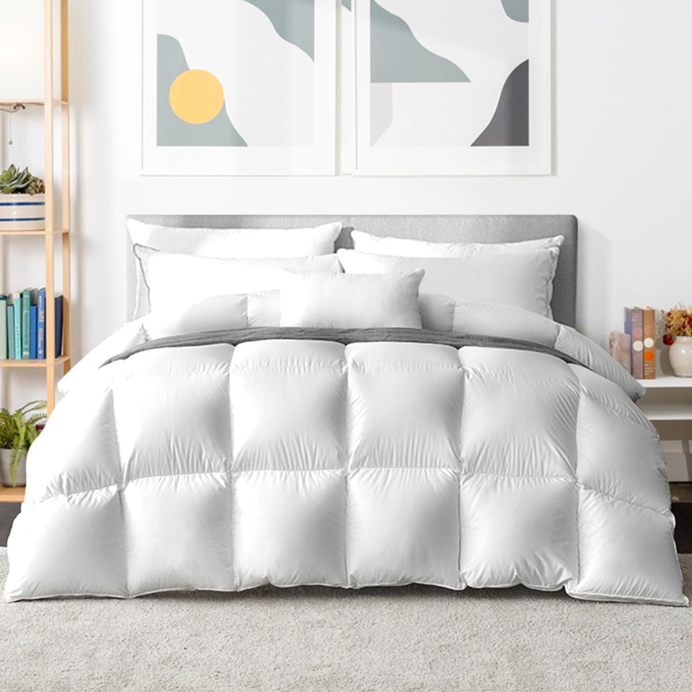 Bedding 800GSM Goose Down Feather Quilt Cover Duvet Winter Doona White Super King Fast shipping On sale