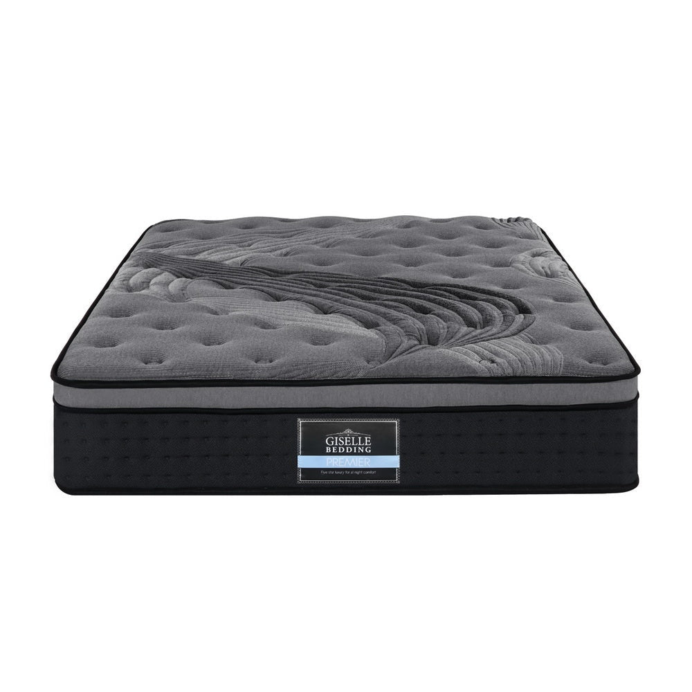 Bedding Alanya Euro Top Pocket Spring Mattress 34cm Thick – Single Fast shipping On sale