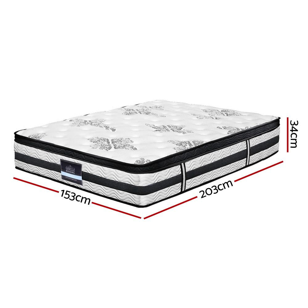 Bedding Algarve Euro Top Pocket Spring Mattress 34cm Thick – Queen Fast shipping On sale