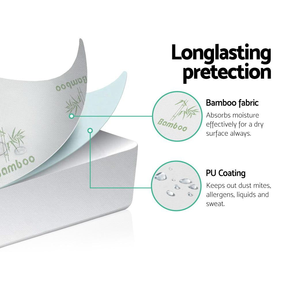Bedding Bamboo Mattress Protector Double Fast shipping On sale