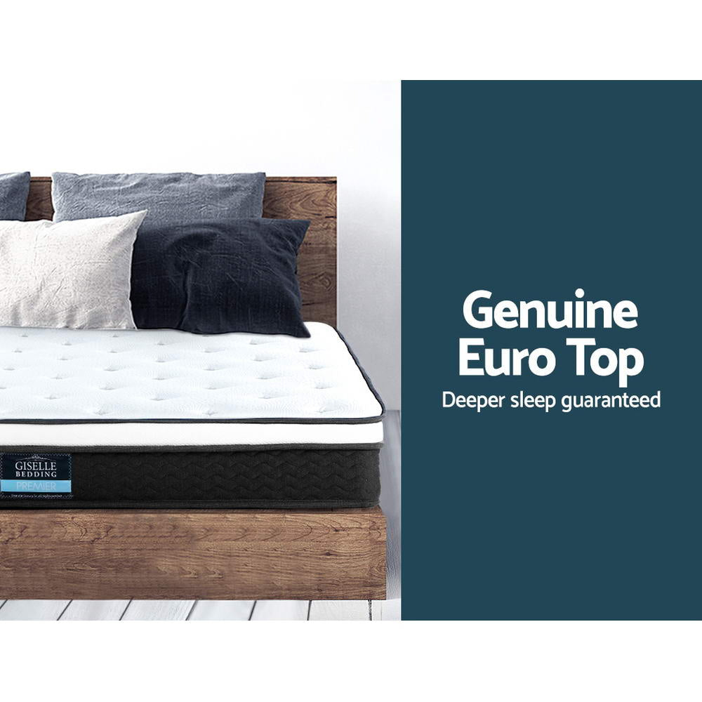 Bedding Bonita Euro Top Bonnell Spring Mattress 21cm Thick – King Single Fast shipping On sale