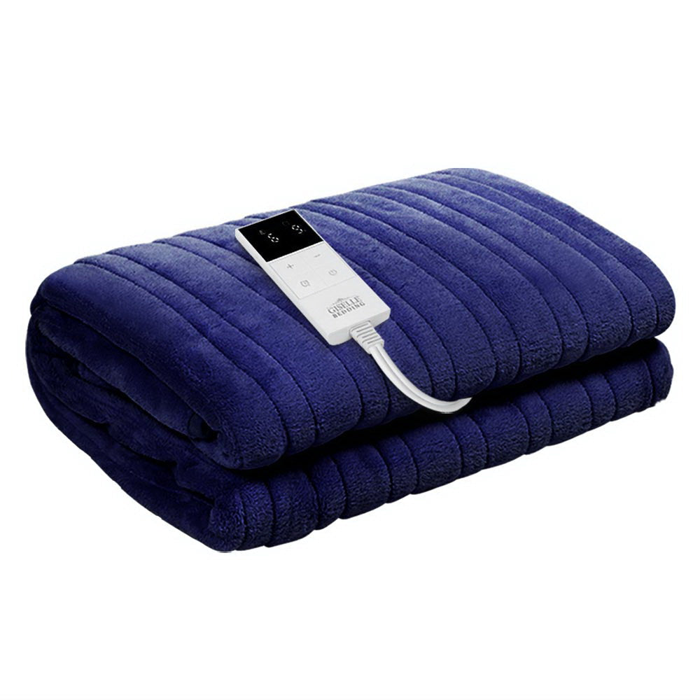 Bedding Electric Throw Blanket - Navy Fast shipping On sale