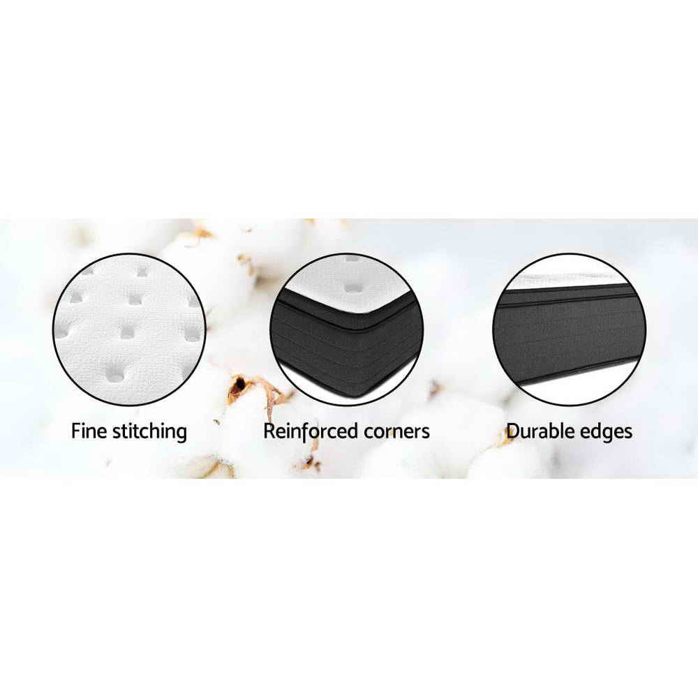 Bedding Eve Euro Top Pocket Spring Mattress 34cm Thick – Queen Fast shipping On sale