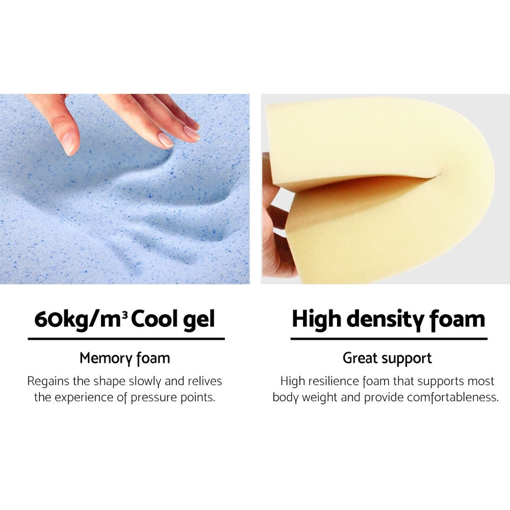 Bedding Foam Wedge Back Support Pillow - Blue Fast shipping On sale