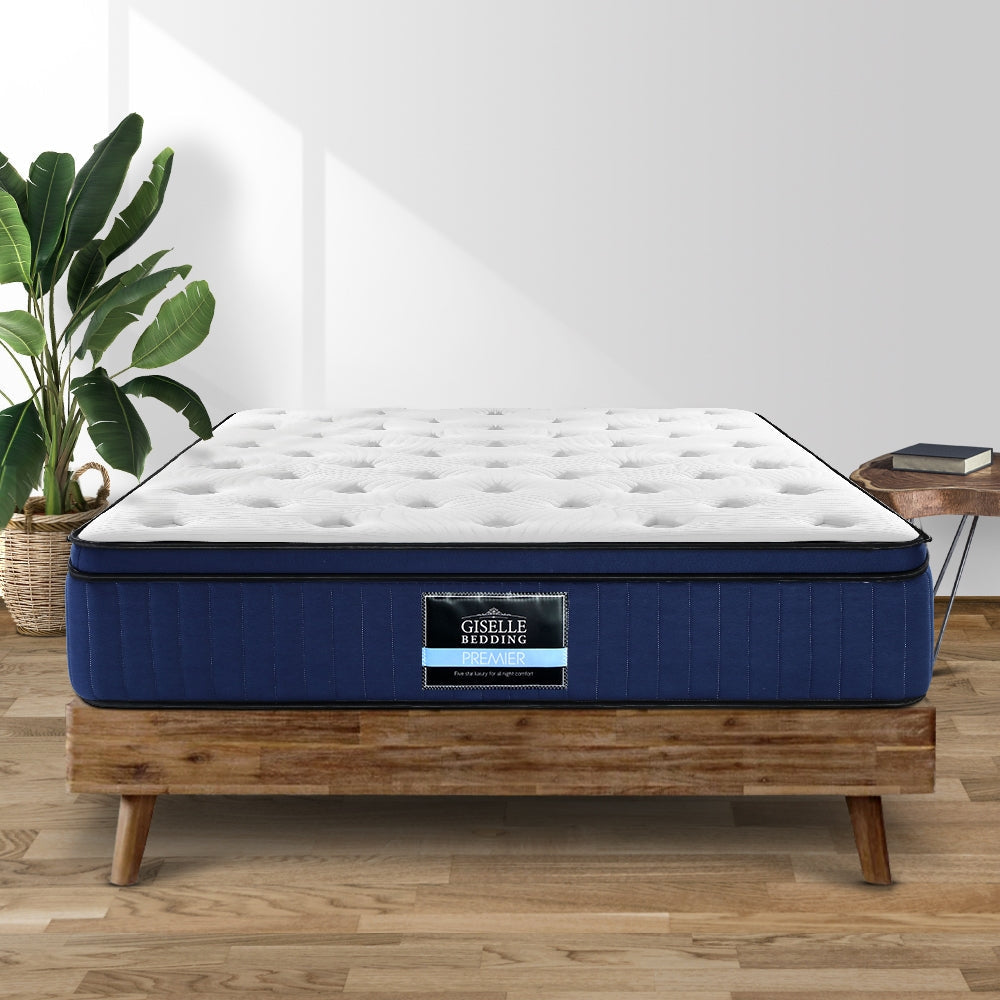 Bedding Franky Euro Top Cool Gel Pocket Spring Mattress 34cm Thick – Double Fast shipping On sale