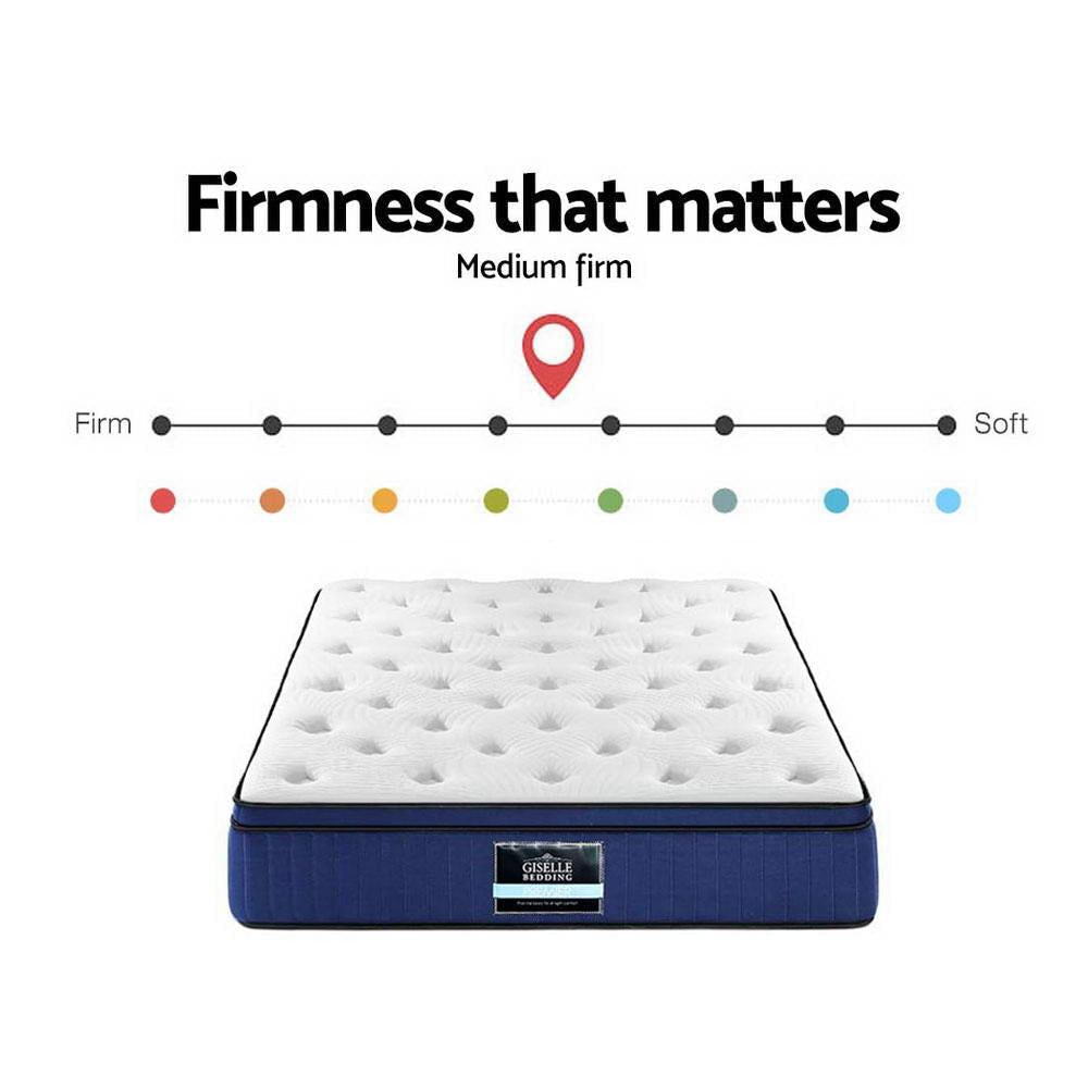 Bedding Franky Euro Top Cool Gel Pocket Spring Mattress 34cm Thick – Double Fast shipping On sale