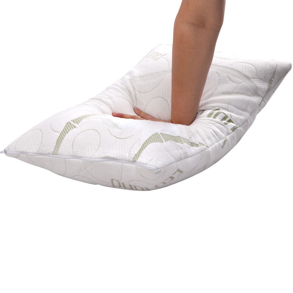 Bedding Set of 2 Bamboo Pillow with Memory Foam Fast shipping On sale