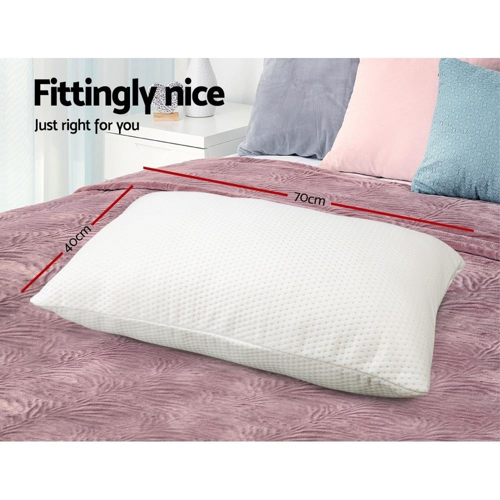 Bedding Set of 2 Visco Elastic Memory Foam Pillows Pillow Fast shipping On sale