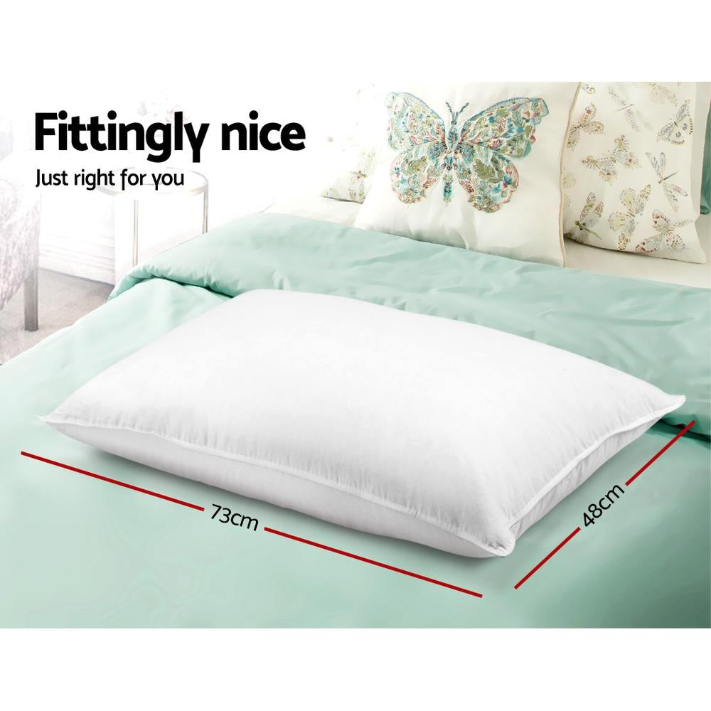 Bedding Set of 4 Medium & Firm Cotton Pillows Pillow Fast shipping On sale