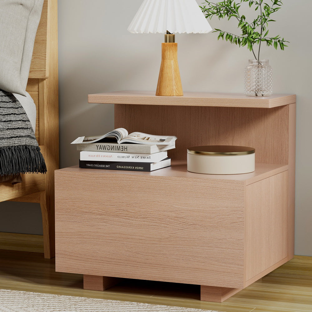 Bedside Table 1 Drawer - Pine Fast shipping On sale