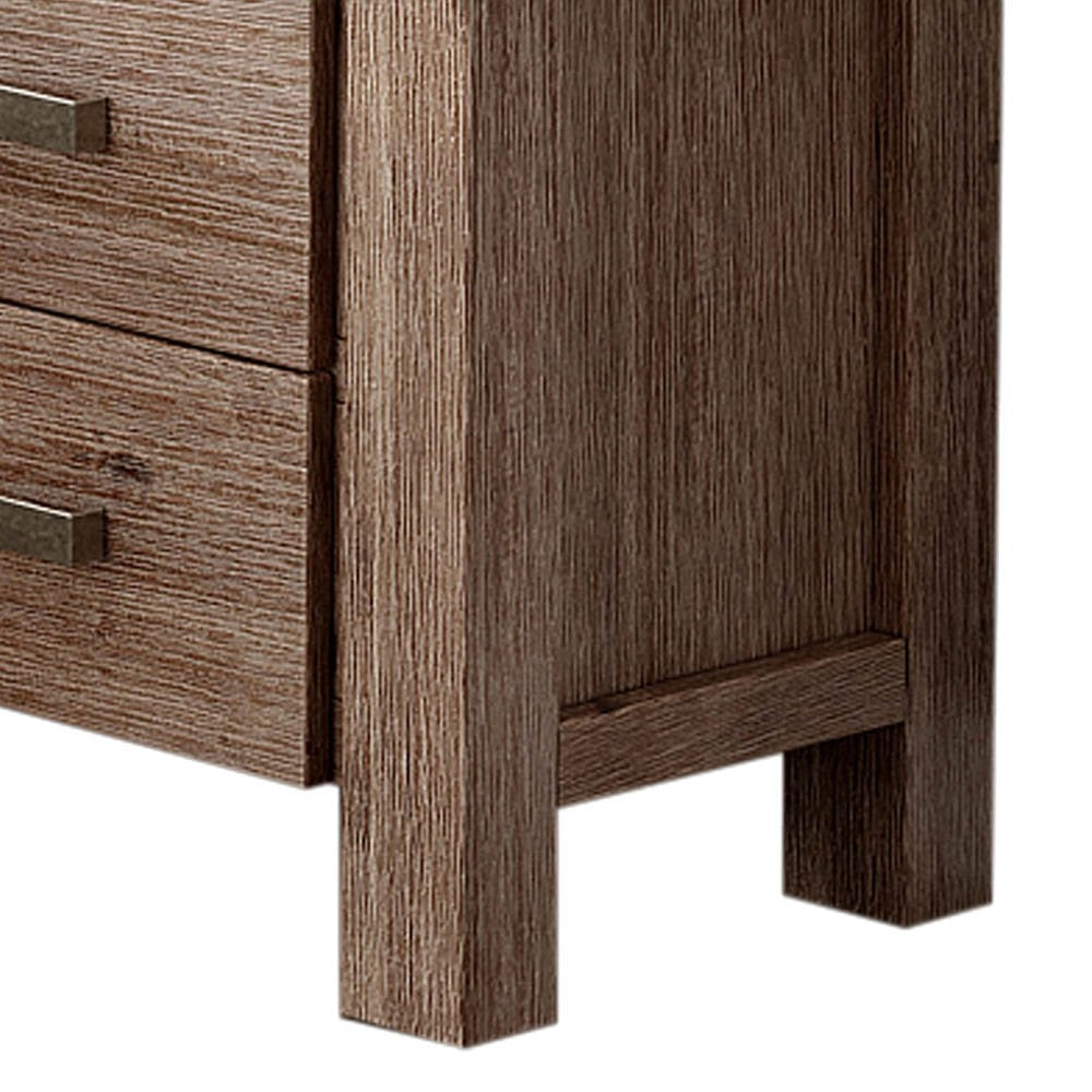 Bedside Table 2 drawers Night Stand Solid Wood Acacia Oak Colour Fast shipping On sale