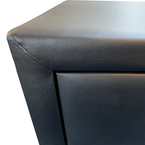 Bedside Table 2 drawers PU Leather Side Night Stand Storage in Black Colour Fast shipping On sale