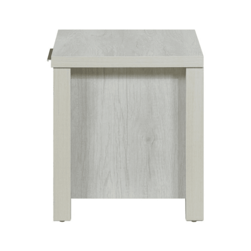 Bedside Table 2 drawers Storage Night Stand MDF in White Ash Fast shipping On sale