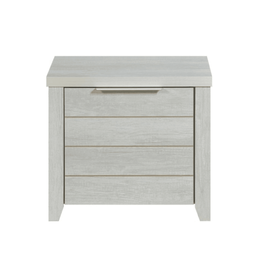 Bedside Table 2 drawers Storage Night Stand MDF in White Ash Fast shipping On sale