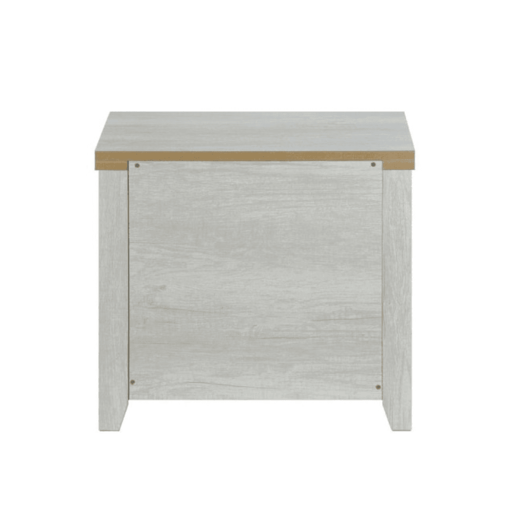 Bedside Table 2 drawers Storage Night Stand MDF in White Ash Fast shipping On sale