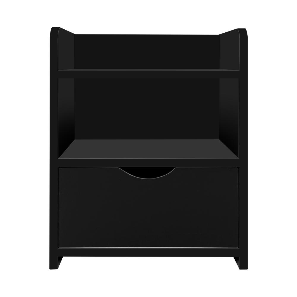 Bedside Table Drawer - Black Fast shipping On sale