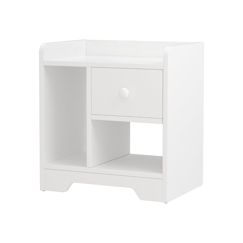 Bedside Table Drawer Nightstand Side End Storage Open Shelf White Fast shipping On sale