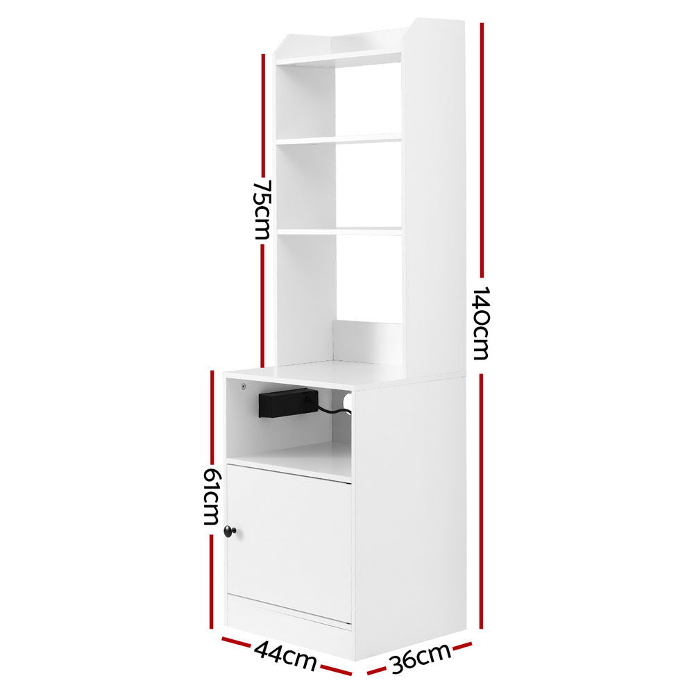 Bedside Table Nightstand Charging Station Fast shipping On sale