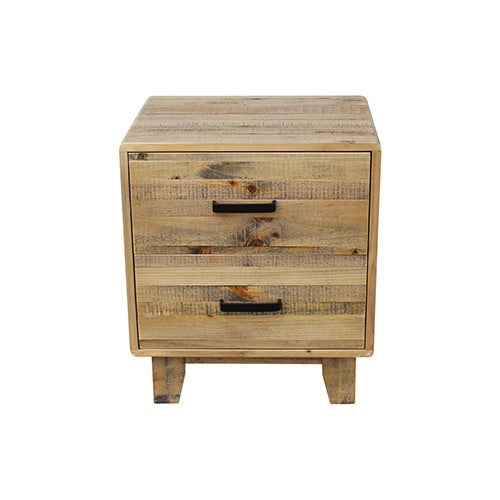 Bedside Table Rustic Timber Fast shipping On sale