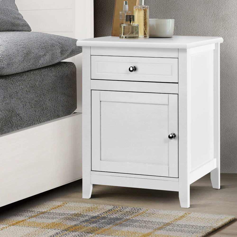 Bedside Tables Big Storage Drawers Cabinet Nightstand Lamp Chest White Table Fast shipping On sale