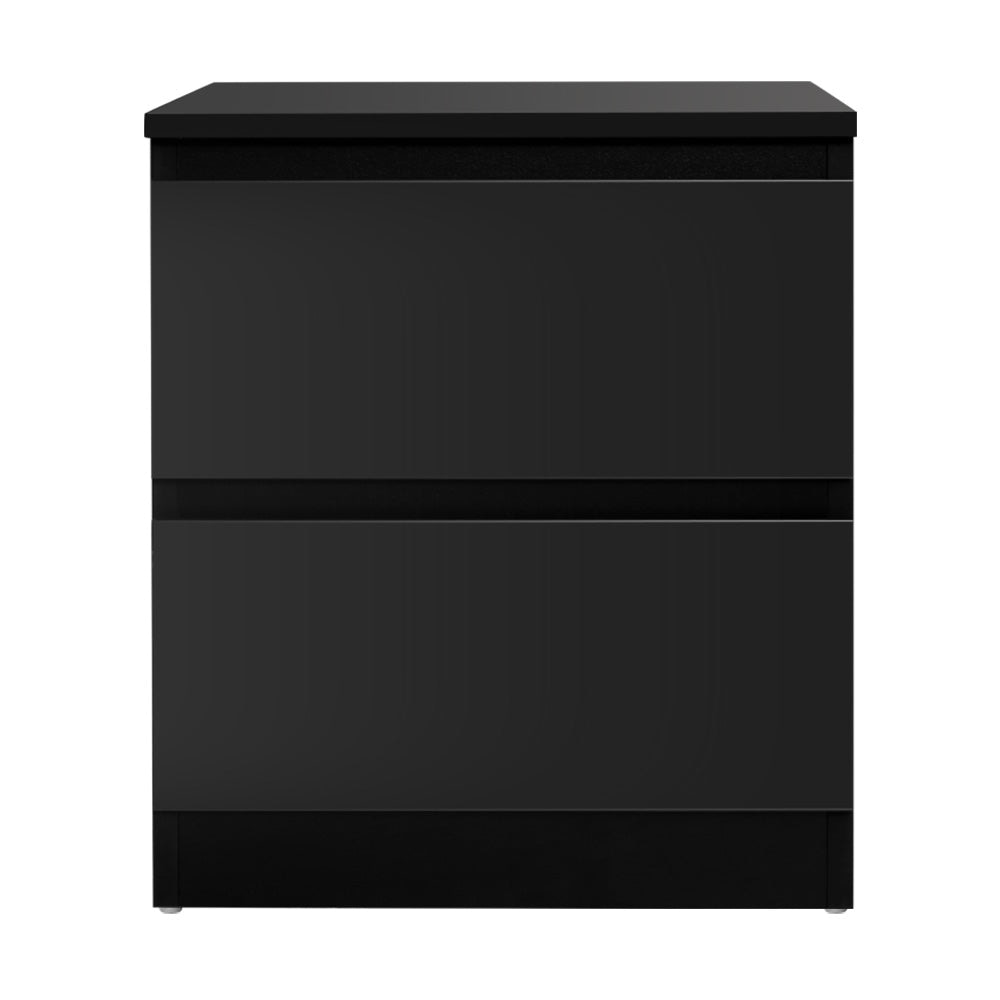 Bedside Tables Drawers Side Table Bedroom Furniture Nightstand Black Lamp Fast shipping On sale