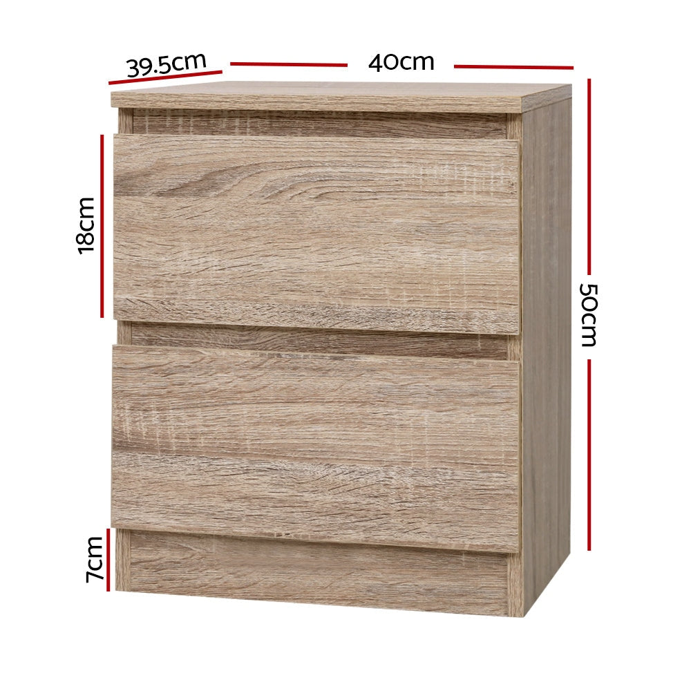 Bedside Tables Drawers Side Table Bedroom Furniture Nightstand Wood Lamp Fast shipping On sale