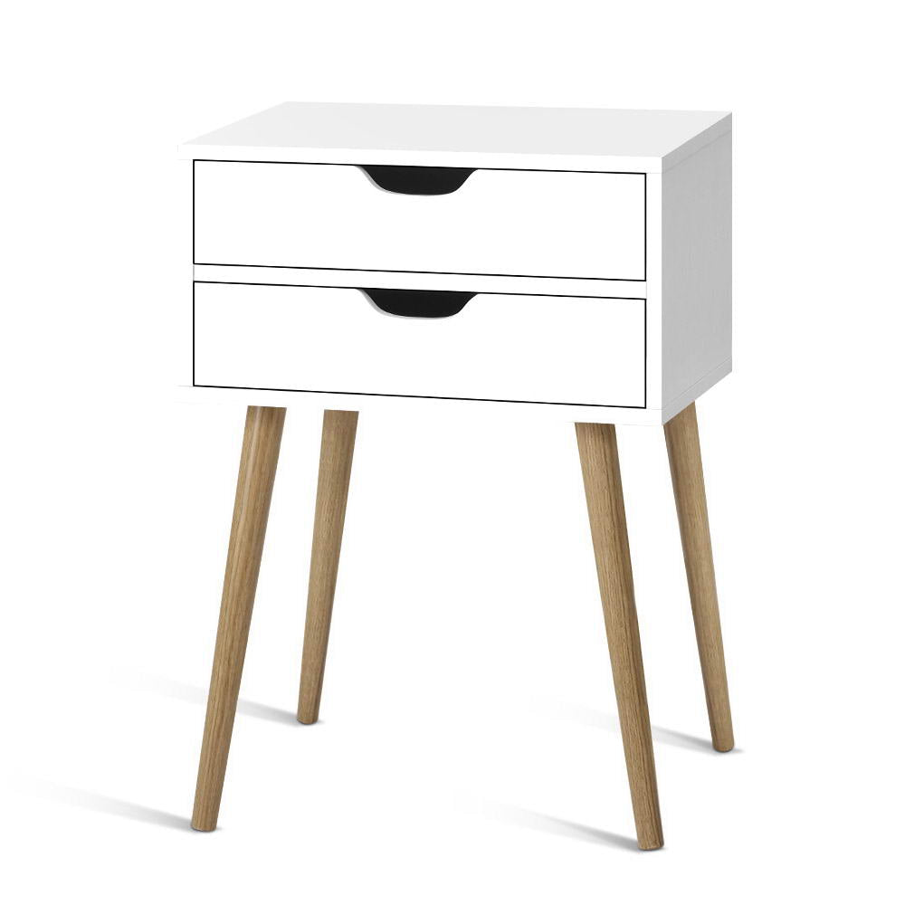 Bedside Tables Drawers Side Table Nightstand Wood Storage Cabinet White Fast shipping On sale