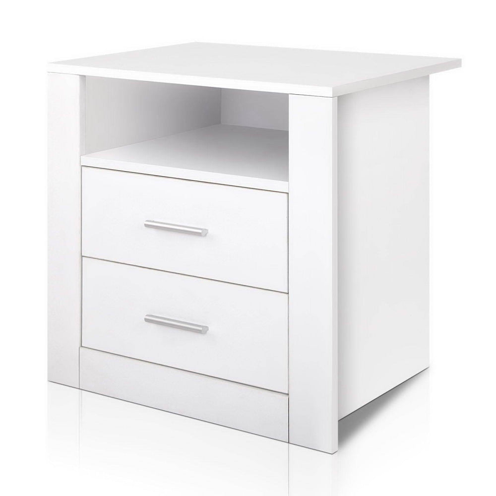 Bedside Tables Drawers Storage Cabinet Side Table White Fast shipping On sale