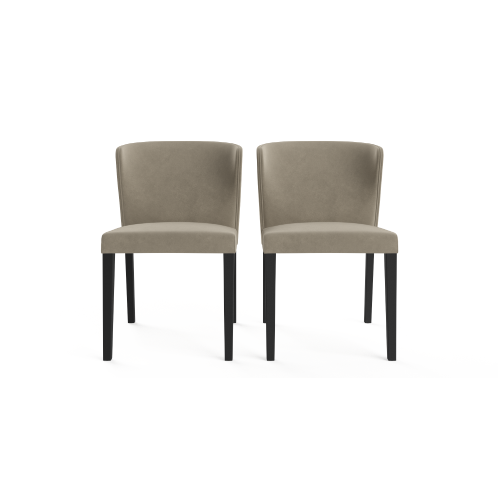Bella Set of 2 Kitchen Dining Chairs Putty Beige Chair Fast shipping On sale