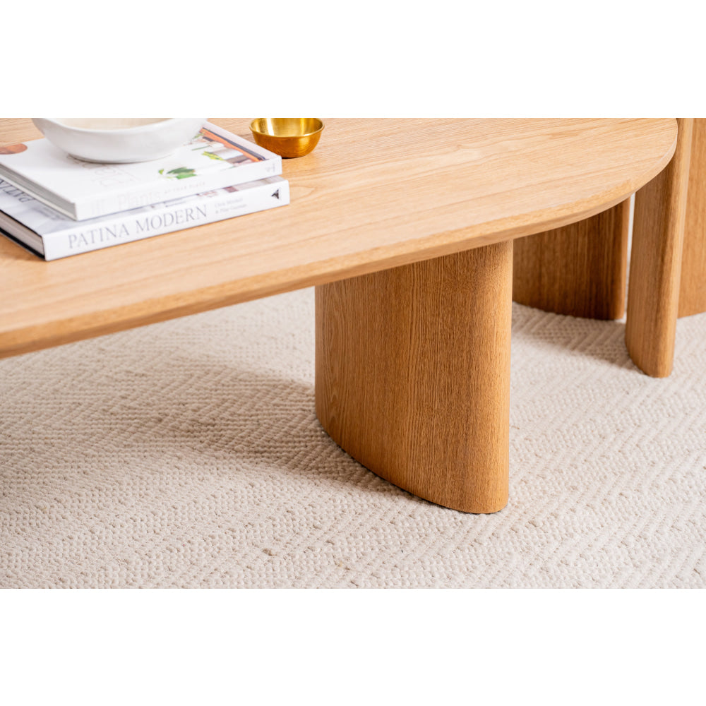 Bexley Classic Wooden Veneer Coffee Tea Table Natural Fast shipping On sale