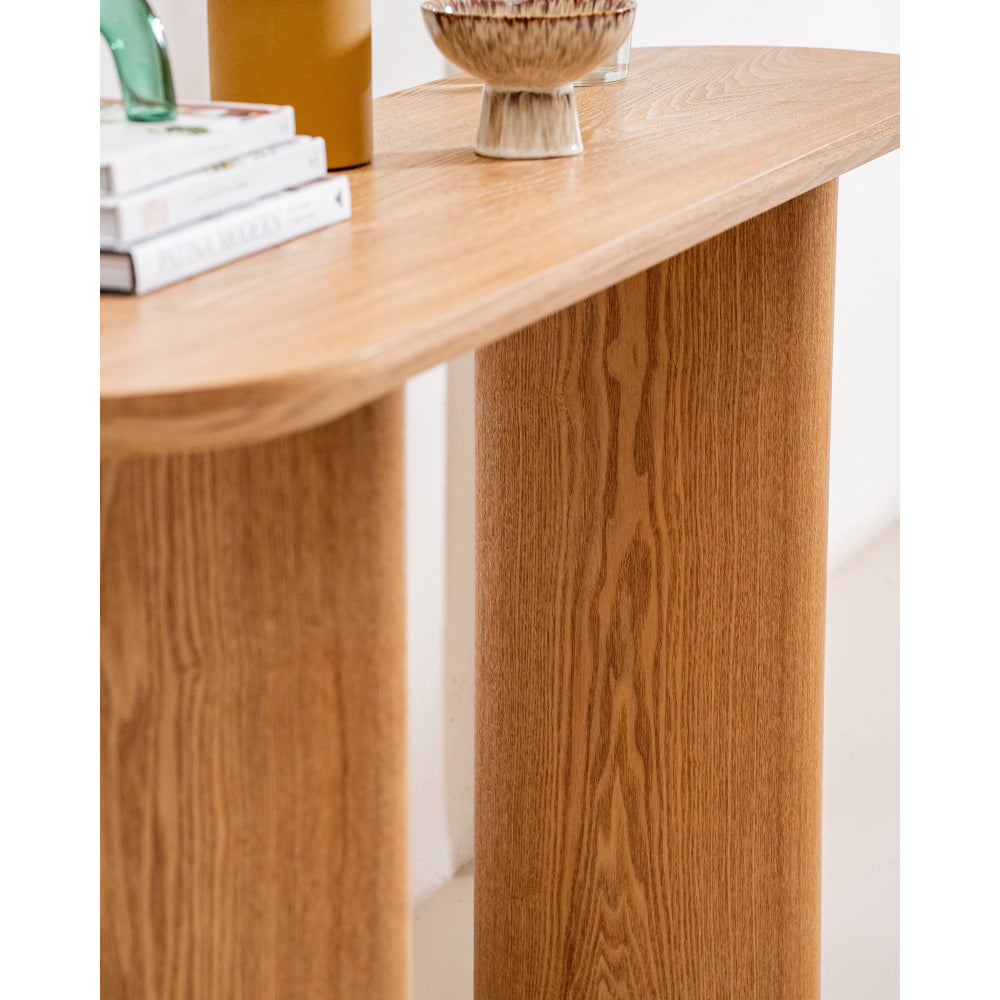 Bexley Classic Wooden Veneer Hallway Console Hall Table Natural Fast shipping On sale